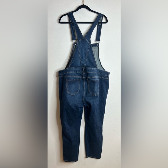 Torrid Womens 18 Denim Bib Overalls Straight Leg Farm Casual Barn Classic Plus - Picture 13 of 16